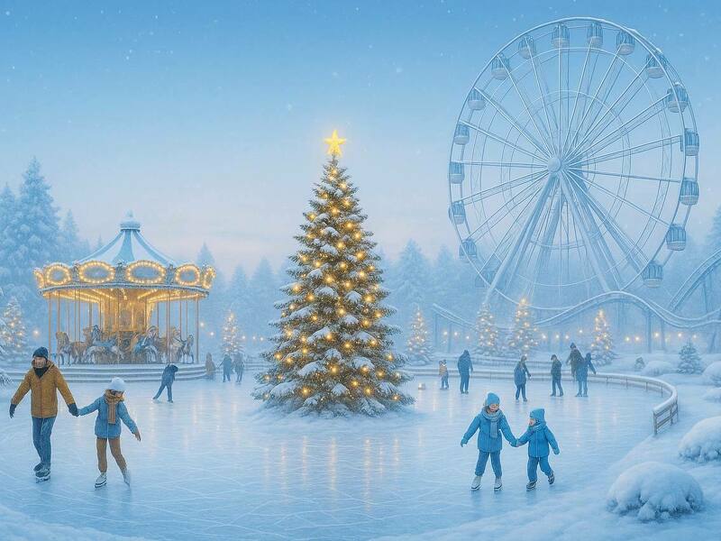 Друзья, ждём вас на катке в парке “Арлекино”!