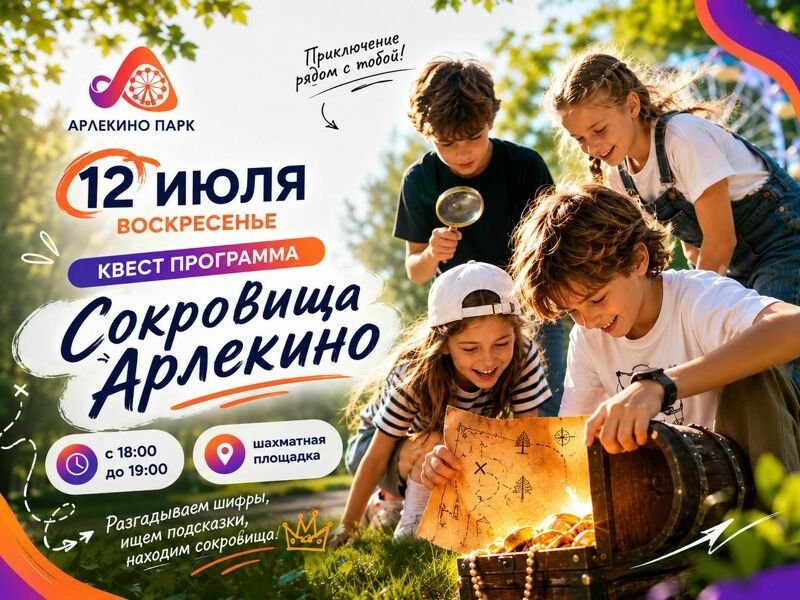 Сокровища Арлекино уже ждут своих искателей!