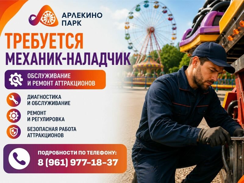 Требуется МЕХАНИК-НАЛАДЧИК